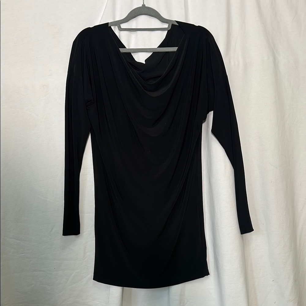 Norma Kamali Black Asymmetrical Dress